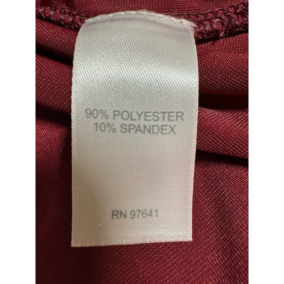 J Jill Velvet Top Sz XL Velour Long Sleeve Red Knit Stretch Tunic Holiday Event - Picture 6 of 6